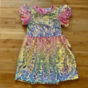 NWOT Lola and the boys sequin dress